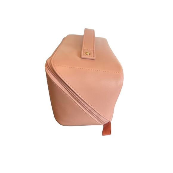 EACMY Travel Makeup Cosmetic Toiletries Waterproof Portable Pouch Open Flat Pink - Picture 3 of 14